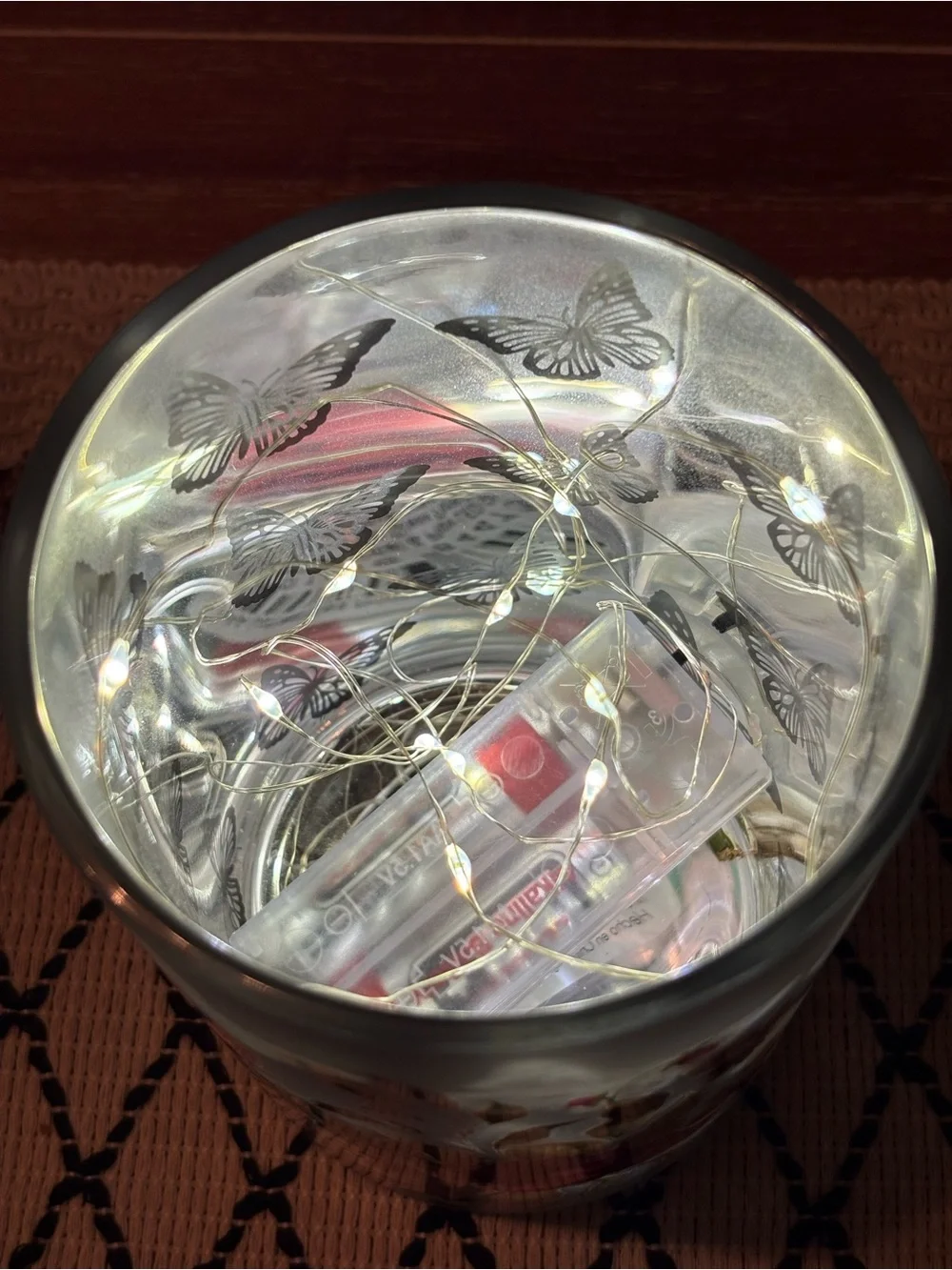 Floral Glass Luminary Deoor